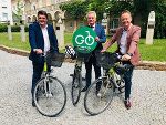 Präsentierten heute Vormittag gemeinsam die Entwicklungen zur Radverkehrsstrategie 2025: Bürgermeister Franz Jost (Fürstenfeld), LH-Stv. Anton Lang und Mario Abl (Trofaiach) (v.l.).