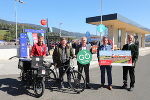 Eröffnung der neuen Haltestelle © radmobil / Alexander Stegisch