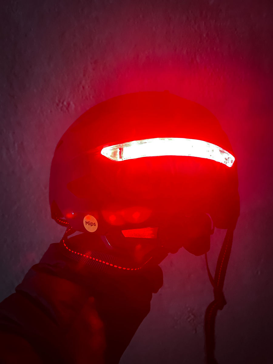 Fahrradhelm mit LEDs