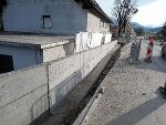 Die Stützmauer wurde bereits im letzten Jahr errichtet. © A16