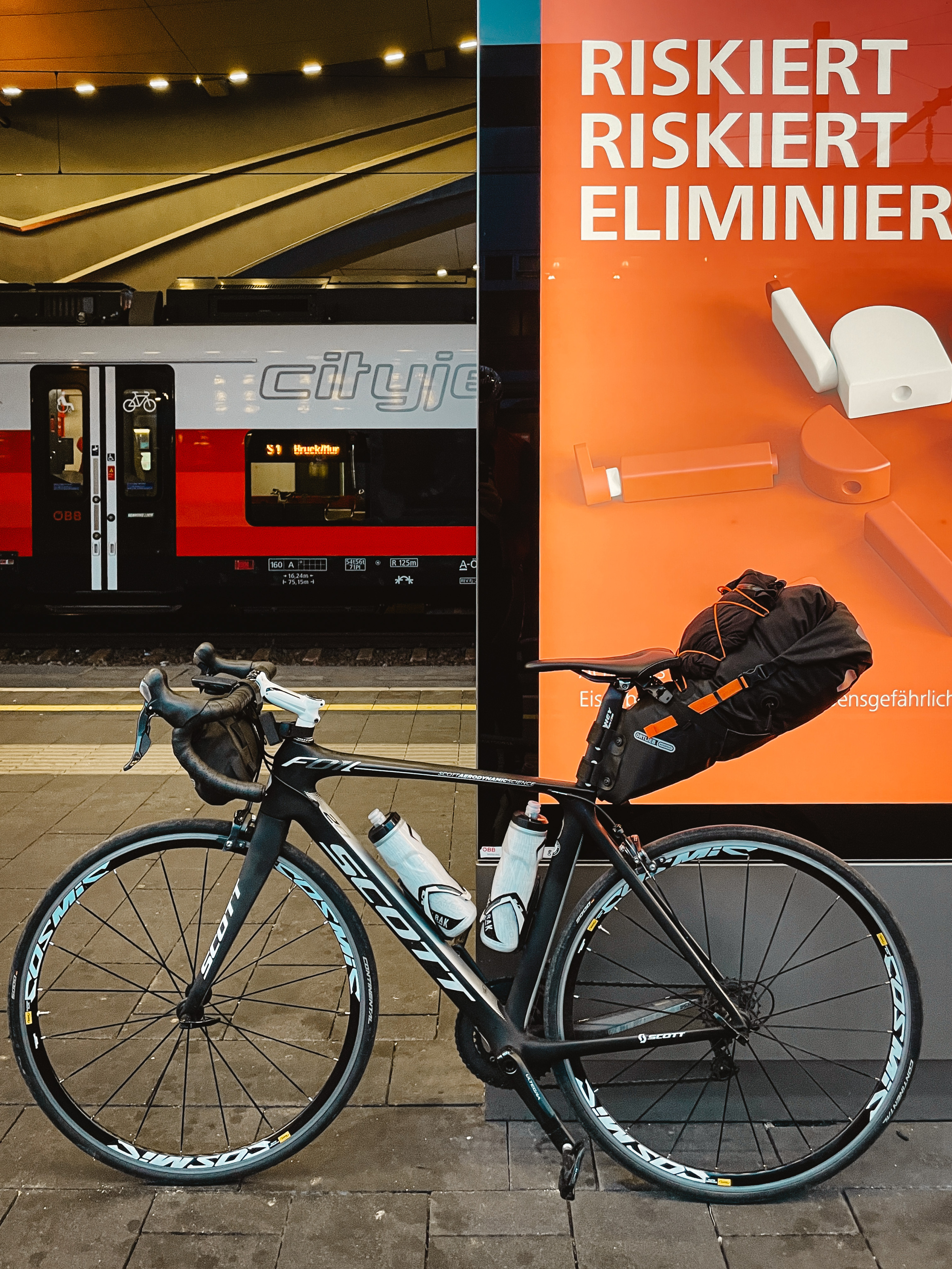 Mit Bike und Bahn unterwegs.