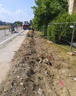 In Wildon wird ein neuer Geh- und Radweg errichtet
